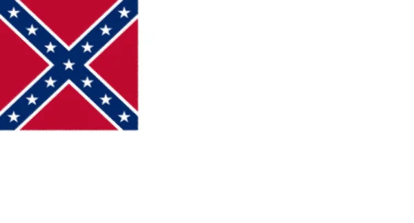 Flag Confederate States America 1863 1865 — Stock Photo, Image