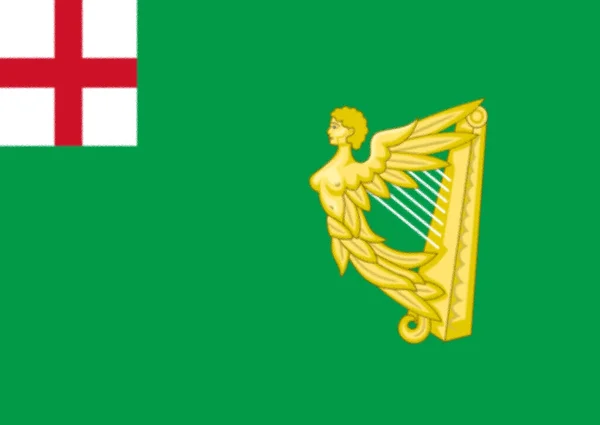 Πράσινος Σημαιοφόρος Της Ιρλανδίας 1701 1707 — Φωτογραφία Αρχείου