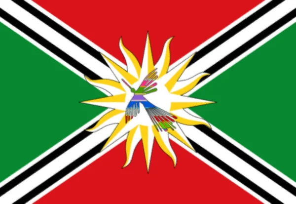Flaga Prowincji Santo Domingo Los Tsachilas Ekwador — Zdjęcie stockowe