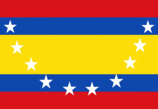 Loja Eyaleti Ekvator Cumhuriyeti Bayrağı — Stok fotoğraf