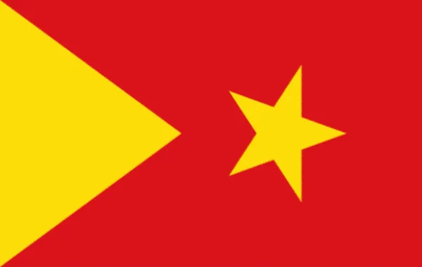 Zászló Tigray Régió Etiópia — Stock Fotó