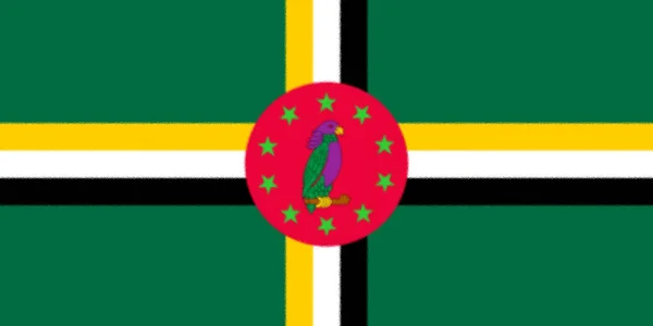 Dominicas Flagga 1978 1981 — Stockfoto
