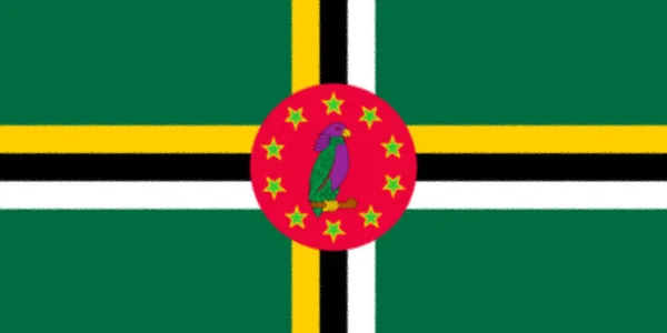 Dominica Bayrağı 1981 1988 — Stok fotoğraf