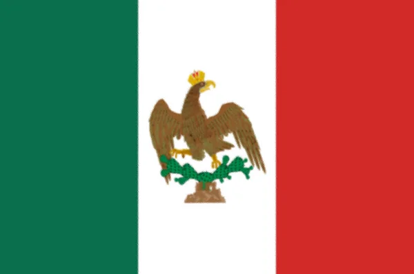 Σημαία Του Μεξικού 1821 1823 — Φωτογραφία Αρχείου