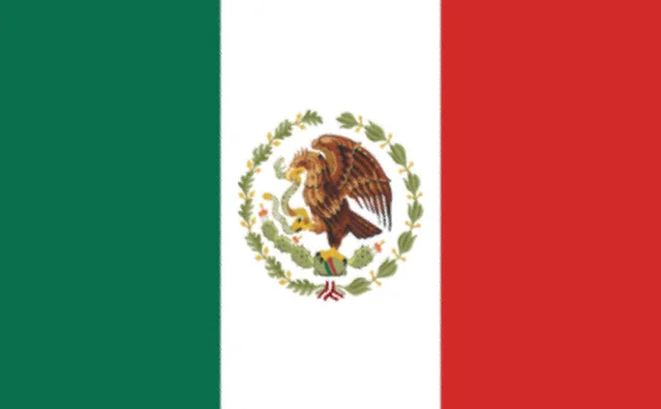 Mexikanische Flagge 1934 1968 — Stockfoto