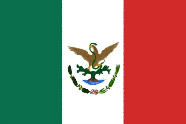 Flag Mexico 1893 1916 — Stock Photo, Image