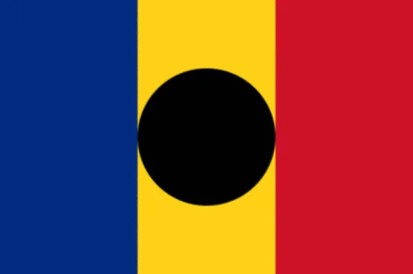 Σημαία Των Ρουμανικών Επαναστατικών Δυνάμεων 1989 — Φωτογραφία Αρχείου