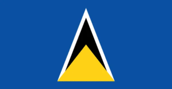 Zászló Saint Lucia 1979 — Stock Fotó