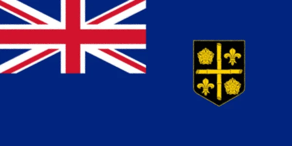 Flaga Saint Lucia Między Sierpnia 1939 Marca 1967 — Zdjęcie stockowe