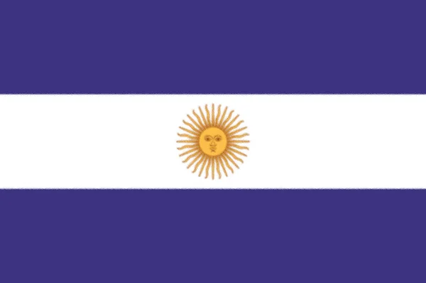 Σημαία Της Αργεντινής Εκπροσωπούμενη Από Την Επαρχία Μπουένος Άιρες — Φωτογραφία Αρχείου