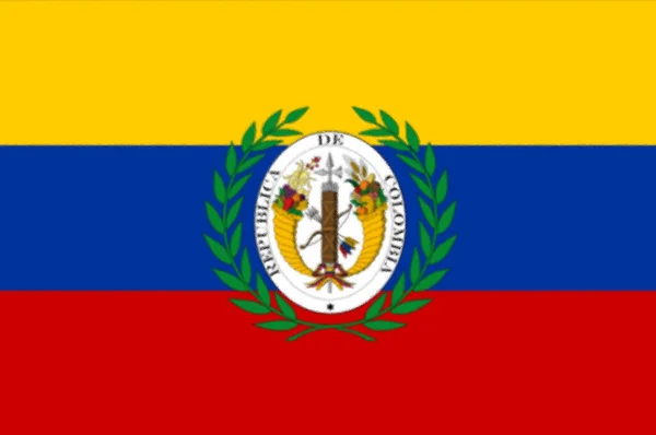 Σημαία Της Gran Colombia Που Χρησιμοποιήθηκε Μεταξύ Οκτωβρίου 1821 Και — Φωτογραφία Αρχείου
