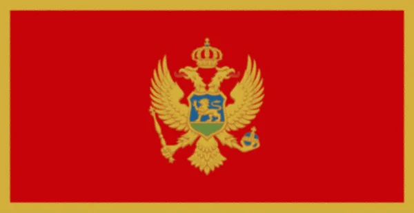 モンテネグロ共和国国旗 2004年7月13日採択 — ストック写真