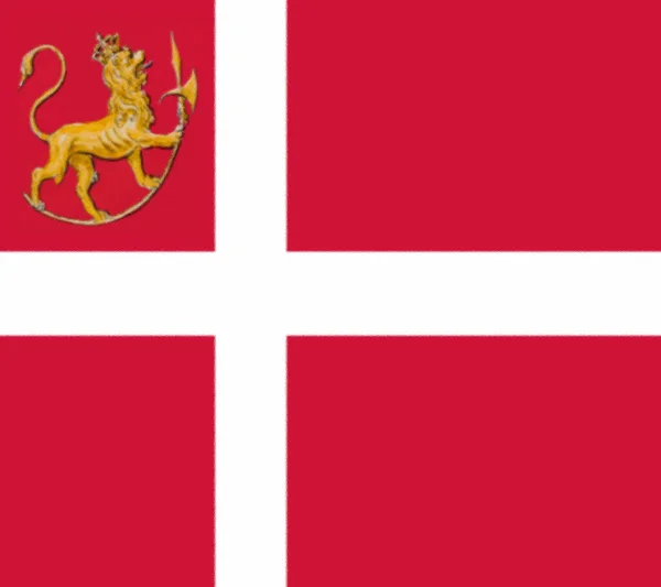 1814年2月27日に採択されたノルウェーの国旗 — ストック写真