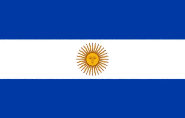 Εθνική Σημαία Της Αργεντινής Που Κυκλοφόρησε 1818 — Φωτογραφία Αρχείου