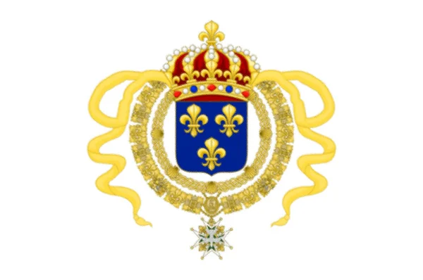 Σημαία Του Βασιλικού Προτύπου Του Βασιλιά Λουδοβίκου Xiv — Φωτογραφία Αρχείου