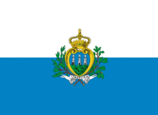 Zászló San Marino Mielőtt 2011 Szabványosítás — Stock Fotó