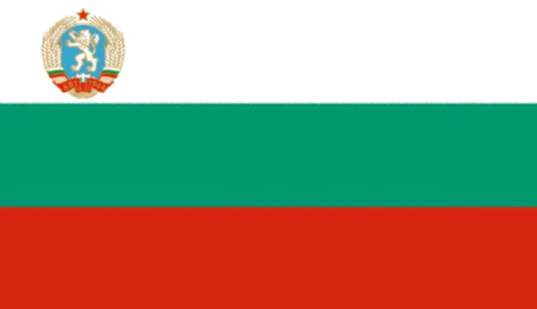 Bulharská Vlajka 1971 1990 Bulharská Vlajka Bulharským Kabátem Roku 1971 — Stock fotografie