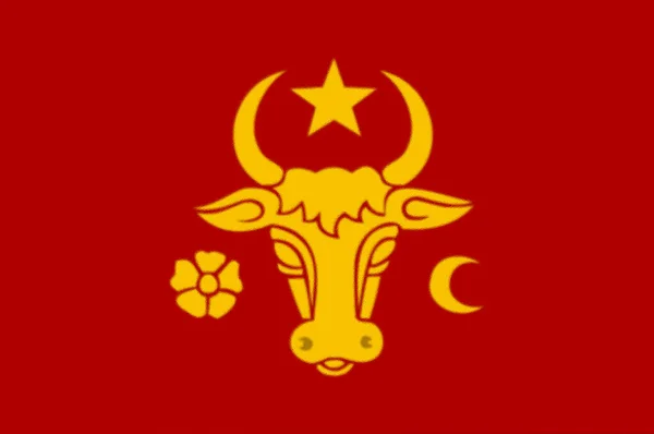 Bandera Moldavia Siglo Xiv Con Auroch —  Fotos de Stock