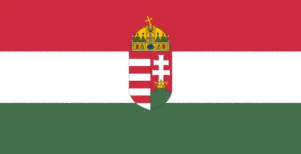 Flaga Węgier Dnia Listopada 1915 Dnia Listopada 1918 Sierpnia 1919 — Zdjęcie stockowe