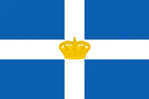 Флаг Королевства Греция 1863 1970 — стоковое фото