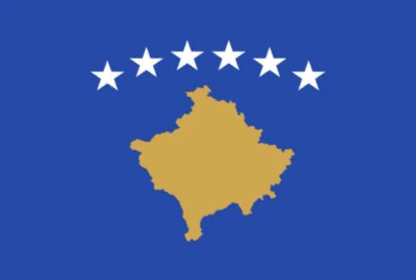 Bandeira Kosovo Europe — Fotografia de Stock