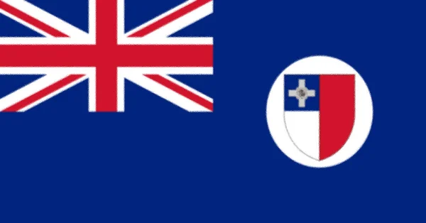 Flagge Von Malta Von 1943 Bis 1964 — Stockfoto