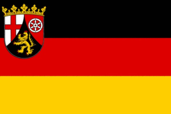 Flagga Rheinland Pfalz — Stockfoto