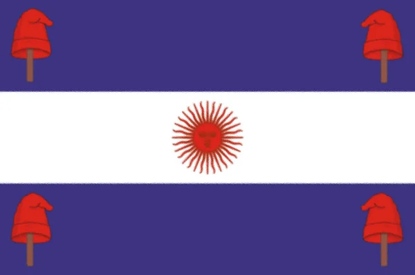 Σημαία Αργεντινής 1840 — Φωτογραφία Αρχείου
