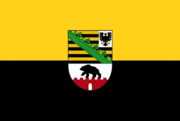 Bandeira Saxónia Anhalt Estado — Fotografia de Stock