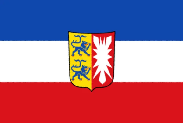 Флаг Шлезвиг Гольштейна Штат — стоковое фото