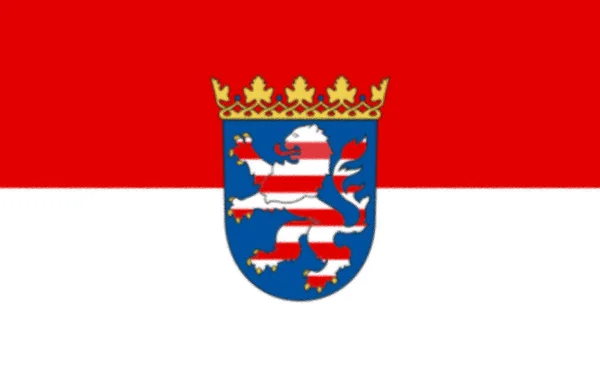 Государственный Флаг Гессена — стоковое фото