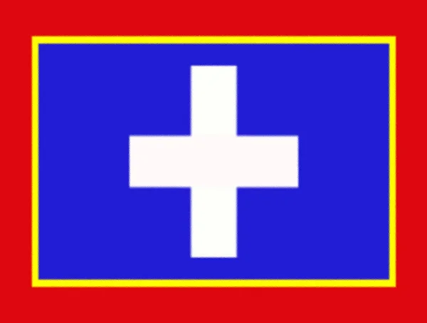 Флаг Центральной Греции Аттики — стоковое фото
