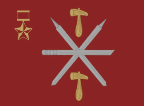 Флаг Тулы Россия — стоковое фото
