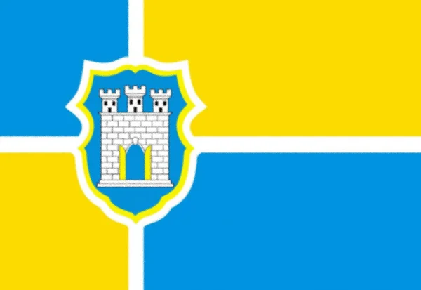 Flaga Żytomierz Ukraina — Zdjęcie stockowe