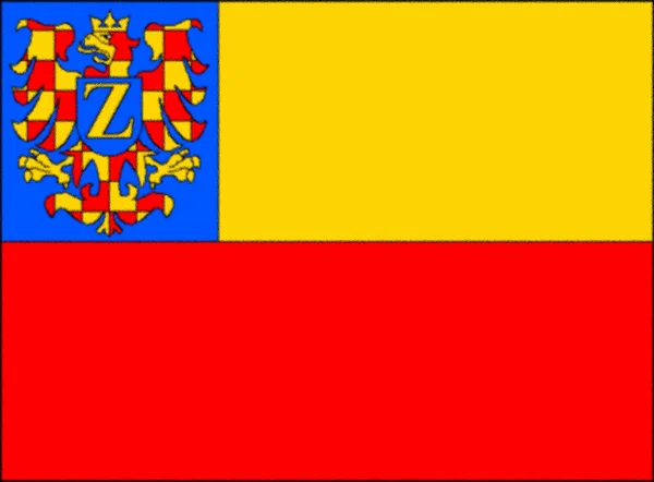 Bandeira Znojmo República Checa — Fotografia de Stock