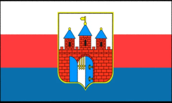 Bydgoszcz Lengyelország Zászlaja — Stock Fotó