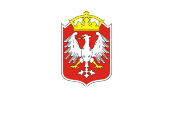 Vlajka Gniezna Polsko — Stock fotografie
