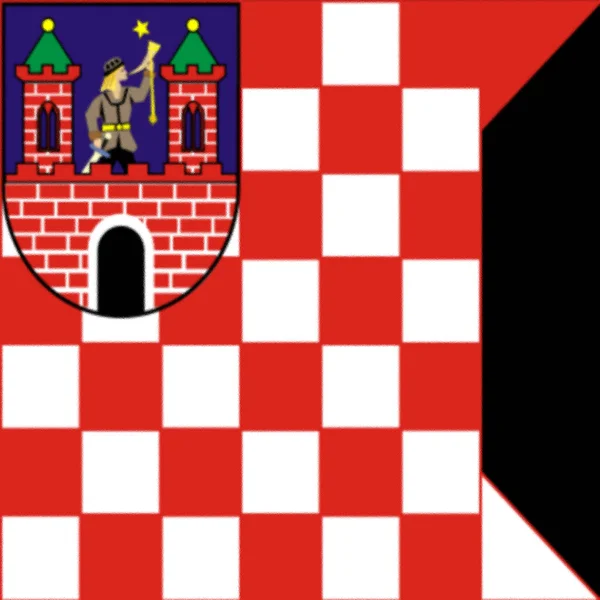 Σημαία Του Kalisz Πολωνία — Φωτογραφία Αρχείου