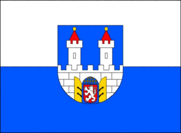 Chomutovs Flagga Tjeckien — Stockfoto