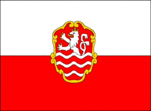 Karlovy Vary国旗 捷克共和国 — 图库照片