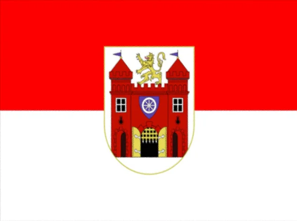 リベレツ チェコ共和国の旗 — ストック写真