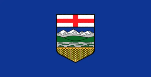 Прапор Альберти Канада — стокове фото