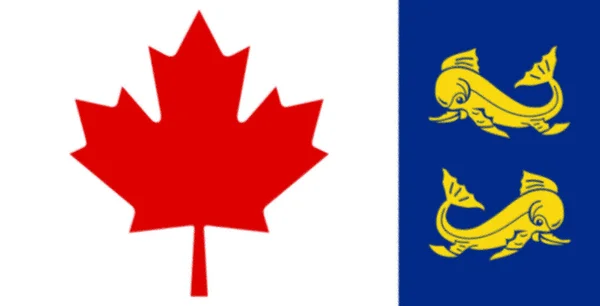 Bandeira Guarda Costeira Canadá — Fotografia de Stock