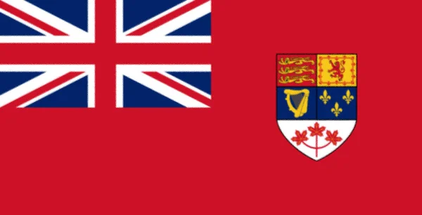 1957年から1965年までのカナダ国旗 — ストック写真