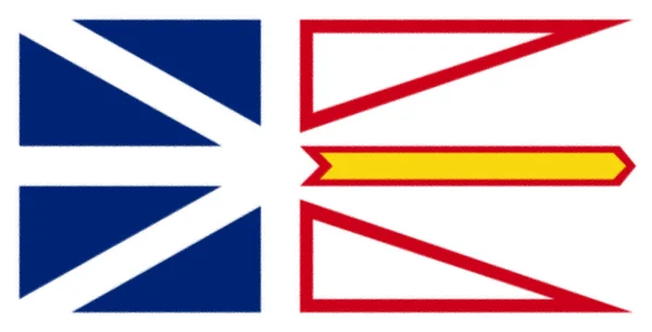 Bandera Terranova Labrador Canadá —  Fotos de Stock