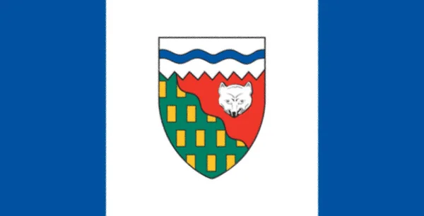 Északnyugati Területek Kanada Zászlaja — Stock Fotó