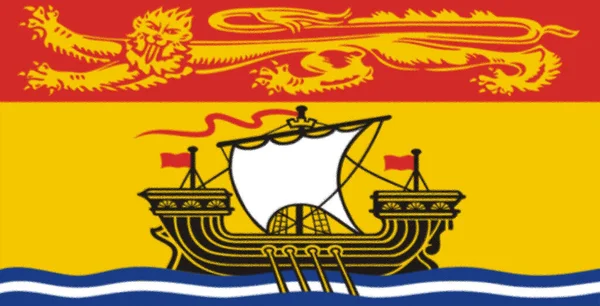 ニューブランズウィック州 カナダの旗 — ストック写真