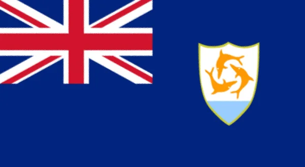 Bandeira Anguilla América Norte — Fotografia de Stock
