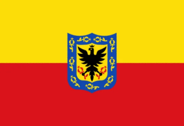 Bandeira Cidade Bogotá Colômbia — Fotografia de Stock