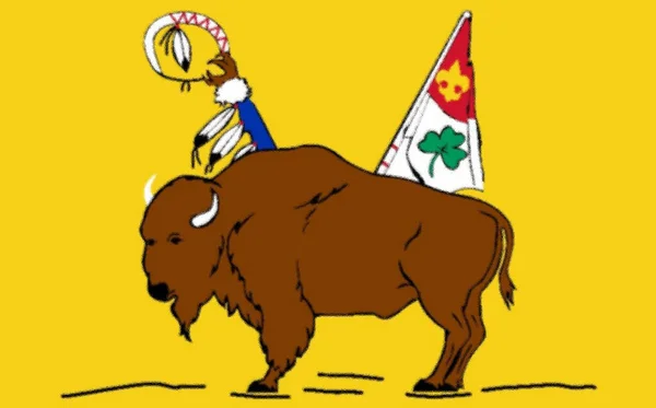 Chippewas Flagga Lilla Snäckan — Stockfoto